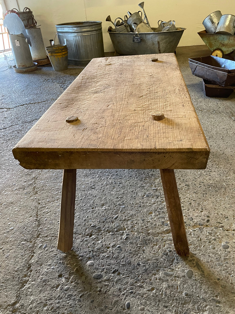 Butcher Block Coffee Table The Warped Table