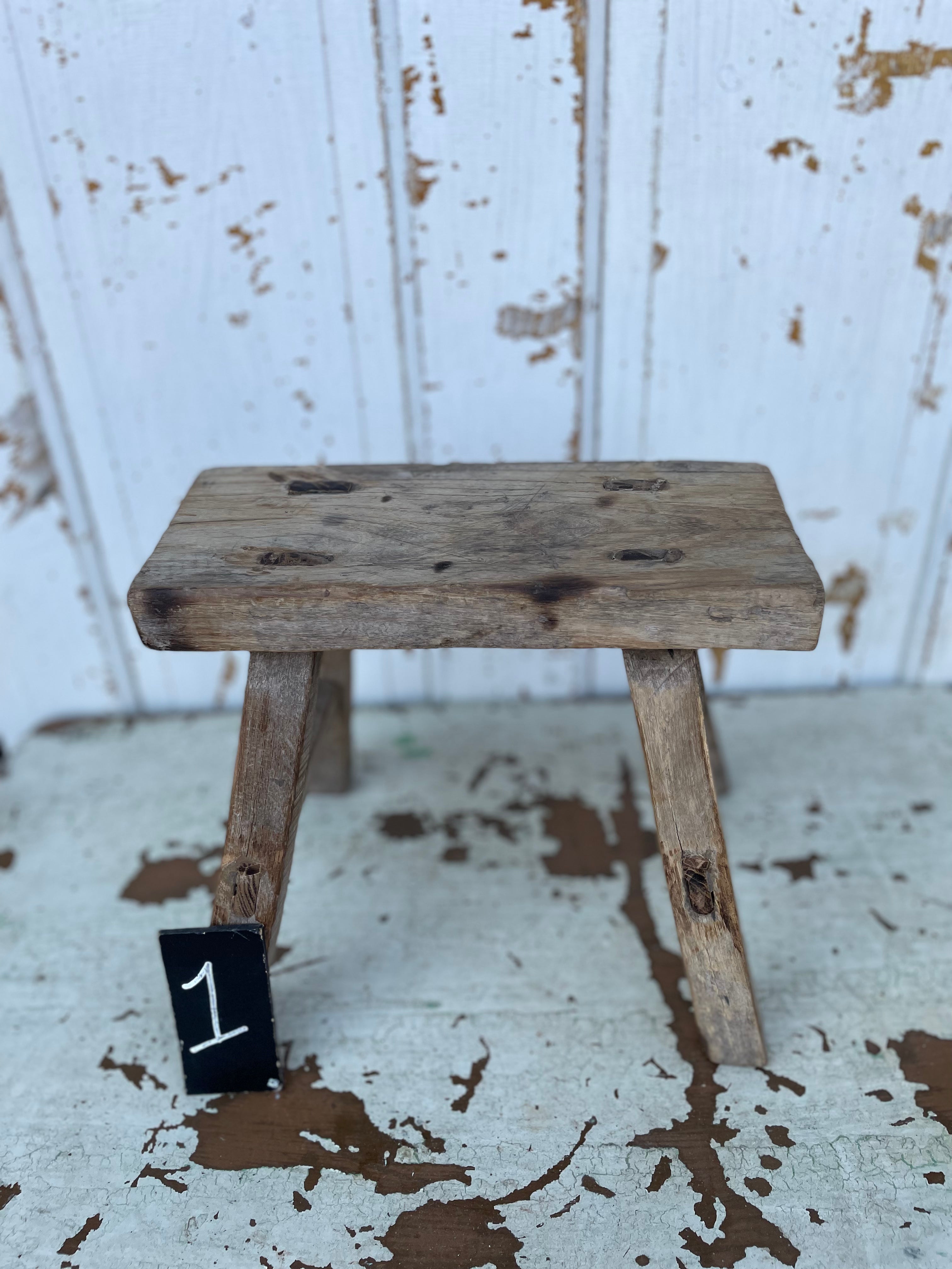 Mini Elm Wood Stools