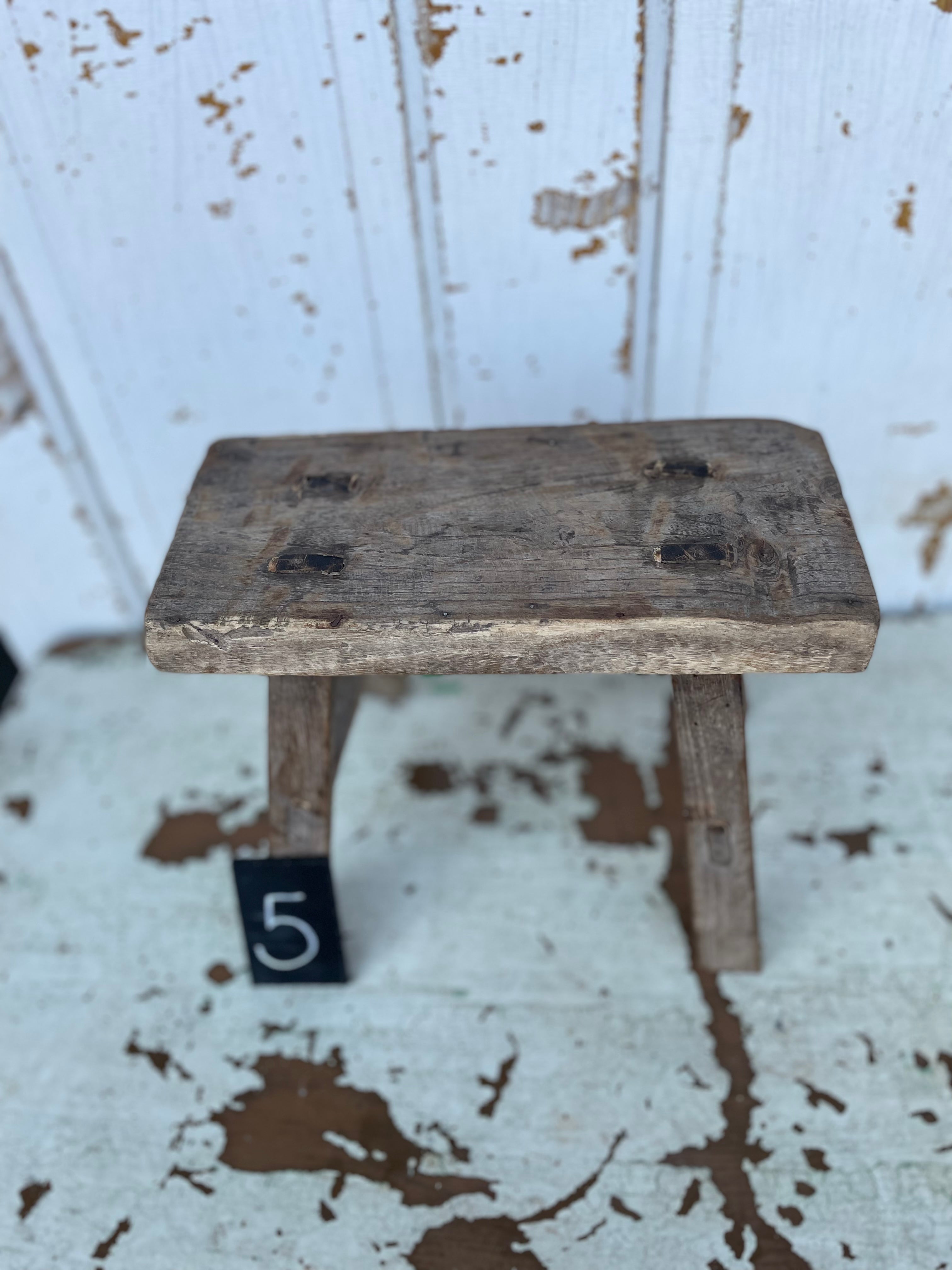 Mini Elm Wood Stools